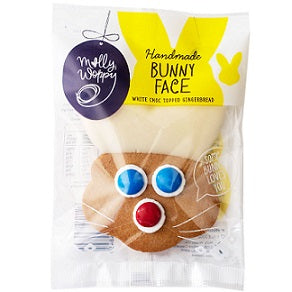 Molly Woppy Bunny Face Choc Topped Gingerbread 44g