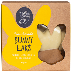 Molly Woppy Bunny Ears White Choc-topped Gingerbread