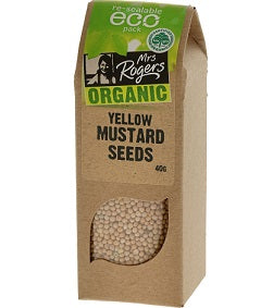 Mrs Rogers Organic Mustard Seeds Yellow On-line | IE Produce. – ie-produce