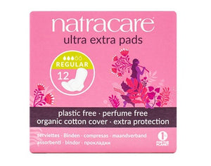 Natracare Ultra Extra Regular Period Pads 12pcs