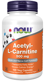 Now Acetyl-L-Carnitine 500 mg 100vcaps