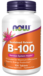 Now Foods Vitamin B-100 Sustained Release 100tabs