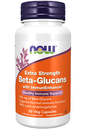 Now Beta-Glucans with ImmunEnhancer™, Extra Strength 250mg 60vcaps