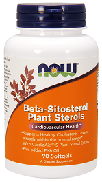 Now Foods Beta-Sitosterol Plant Sterols 90sgels