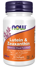 Now Foods Lutein & Zeaxanthin 5MG 60sgels