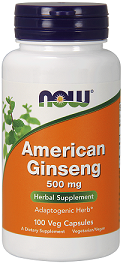 Now American Ginseng 500 mg 100vcaps