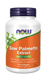 Now Saw Palmetto Extract 80 mg + Pumpkin Seed Oil and Zinc 90sgels