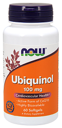 Now Foods Ubiquinol Kaneka Ubiquinol™ 100 mg 60sgels