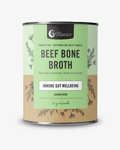 Nutra Organics Beef Bone Broth Powder Garden Herb 125g