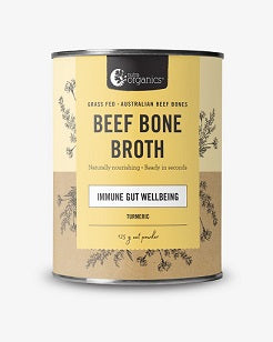Nutra Organics Beef Bone Broth Powder Turmeric 125g