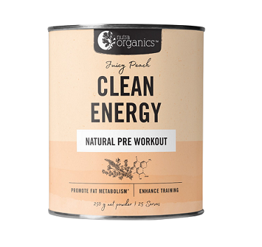 Nutra Organics Clean Energy Juicy Peach 250gm