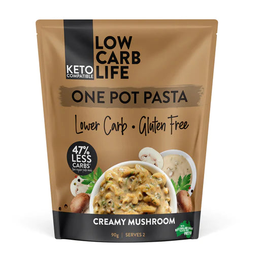 Low Carb Life One Pot Pasta Creamy Mushroom Pasta