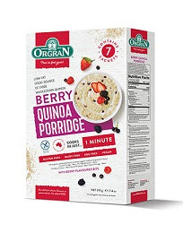 Orgran Brekki Porridge Hot Cereal – Berry 210g
