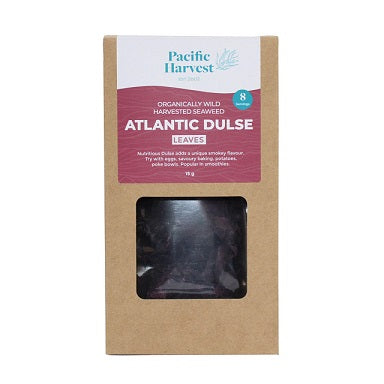 Pacific Harvest Atlantic Dulse Leaves (Raw, Wild harvested seaweed)