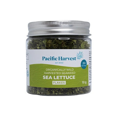 Pacific Harvest Sea Lettuce Flakes (Raw, wild harvested seaweed)