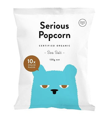 Serious Popcorn Sea Salt Multipack 10 x 120gm