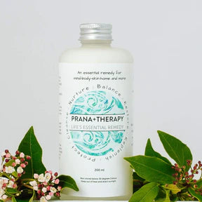 Prana+Therapy Formula Original w Lemongrass & Sandalwood 200ml (frosted bottle).