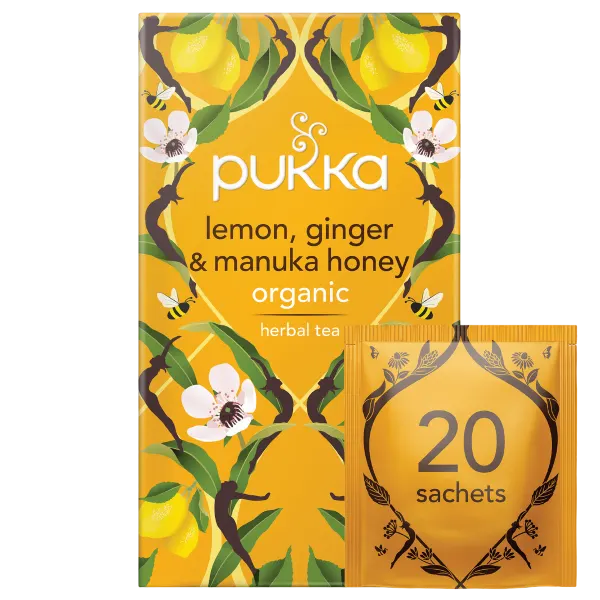 Pukka Tea Lemon, Ginger & Manuka Honey Tea 20tbags