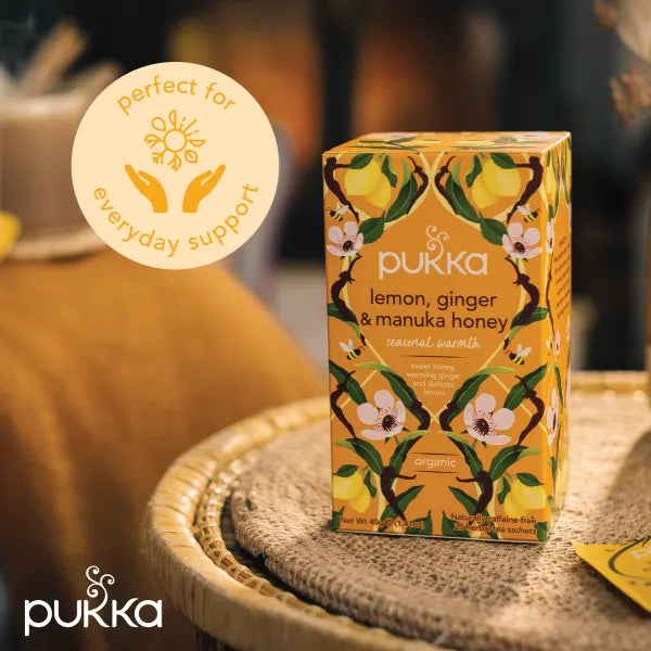 Pukka Tea Lemon, Ginger & Manuka Honey Tea 20tbags