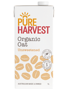 Pureharvest Organic Oat Unsweetened 1lt - 2x1lt
