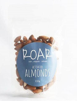 Roar Activated Almonds Raw Organic 125g