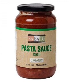 Sabato Pasta Sauce with Basil ~ Organic 530g