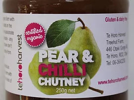 Te Horo Pear & Chilli Chutney 250gm