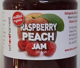 Te Horo Raspberry Peach Jam 250gm