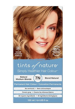 Tints of Nature Permanent Hair Dye Natural Medium Blonde 7N