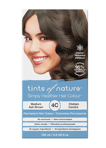 Tints of Nature Permanent Hair Dye Natural Medium Ash Brown 4C