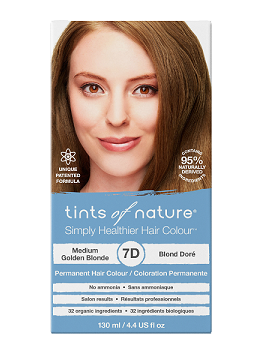 Tints of Nature Permanent Hair Dye Medium Golden Blonde 7D