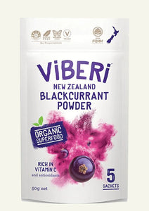 Viberi Organic Blackcurrant Powder 50g (5x Sachets)