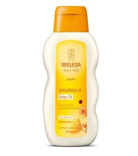 Weleda Calendula Baby Oil - Fragrance Free 200ml - Special 20% off