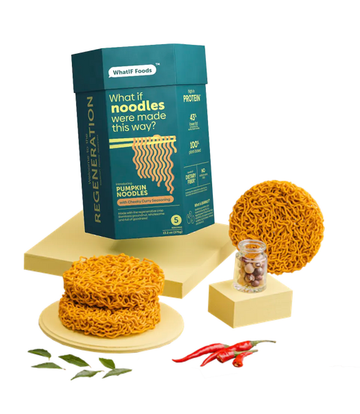 WhatIF Foods | Pumpkin Noodles - Cheeky Curry 5 servings - 385gm