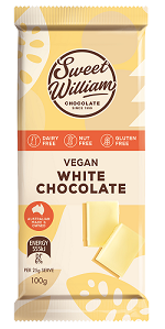 Sweet William Chocolate Vegan White 100gm