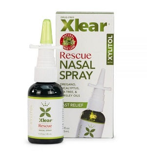 Xlear Rescue Xylitol and Saline Nasal Spray with Essential Oils 45ml