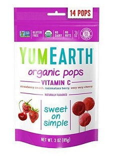 YumEarth Lollipops Vitamin C Assorted 14 pops