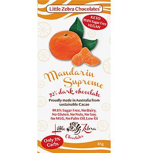 Little Zebra Chocolates Mandarin Supreme Chocolate 85g
