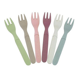 Zuperzozial Nibbles Forks forkful of Colour Set of 6 forks- Rainbow.
